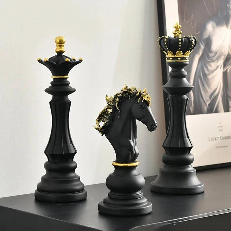 Strategic Elegance: Chess Resin Sculptures for Stylish Home Accents - Home Fads
