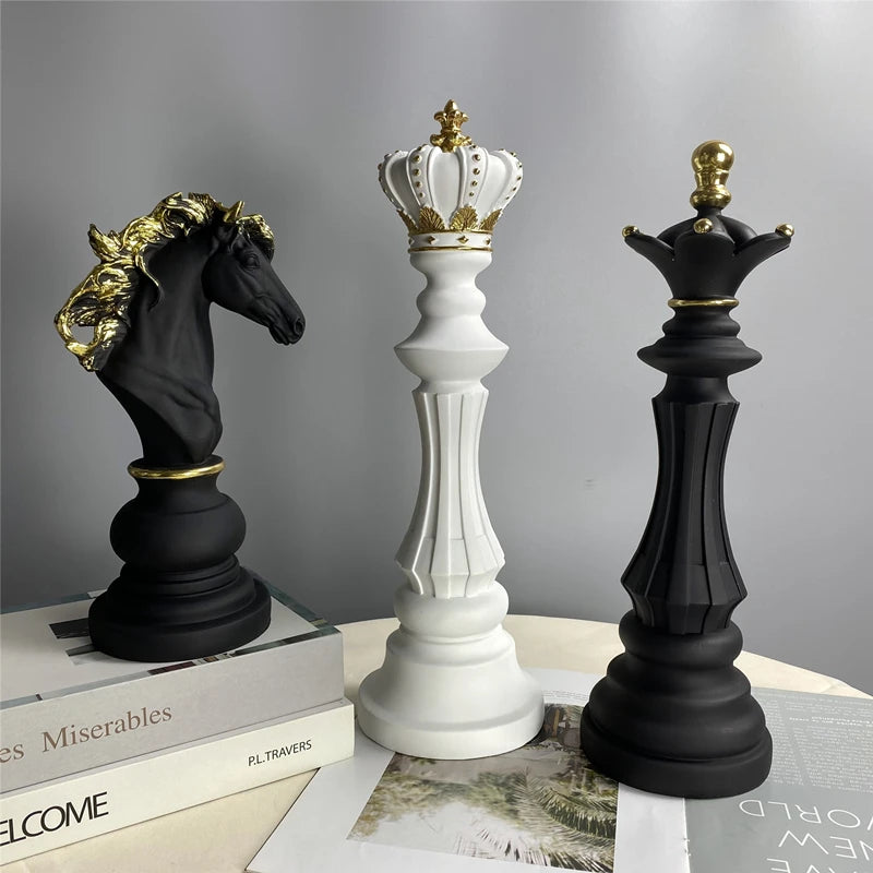 Strategic Elegance: Chess Resin Sculptures for Stylish Home Accents - Home Fads