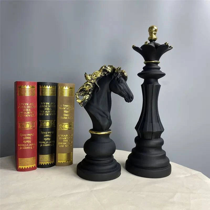 Strategic Elegance: Chess Resin Sculptures for Stylish Home Accents - Home Fads