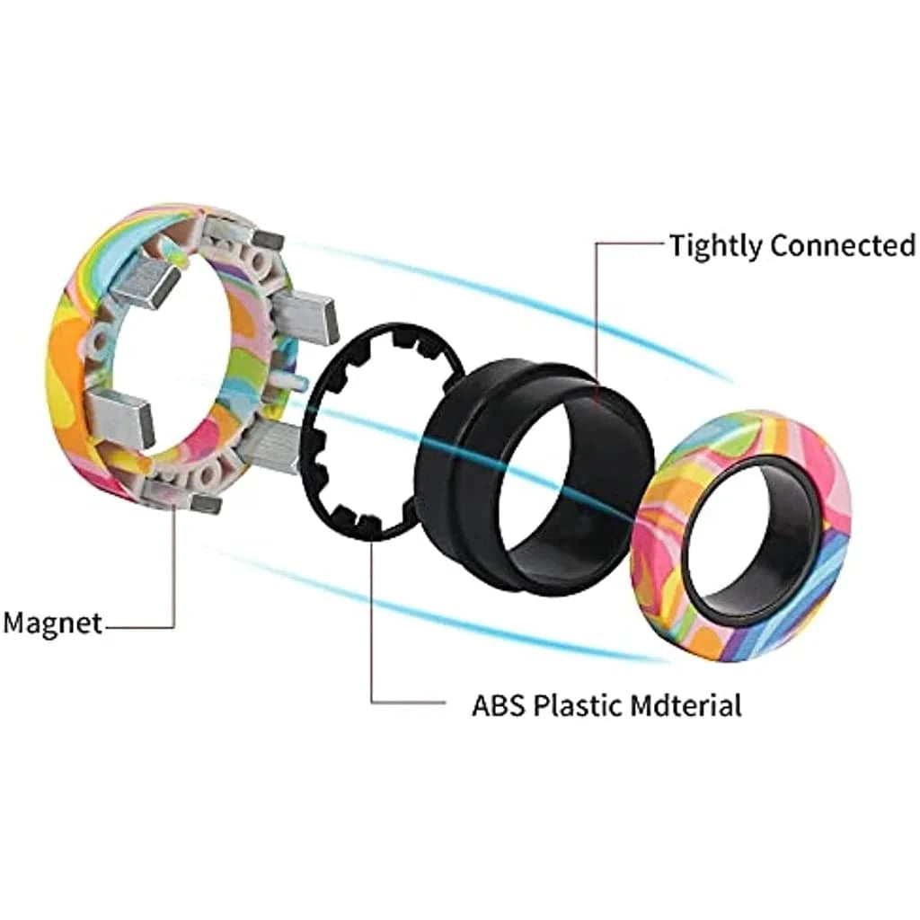 Stress Relief Fidget Rings Set - Fun Focus Tool for All Ages (3PCS) - Home Fads