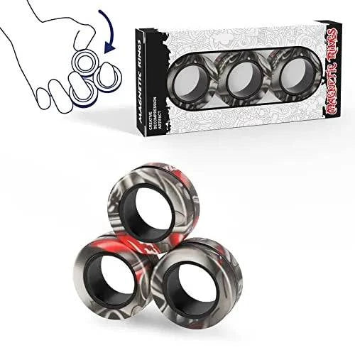 Stress Relief Fidget Rings Set - Fun Focus Tool for All Ages (3PCS) - Home Fads