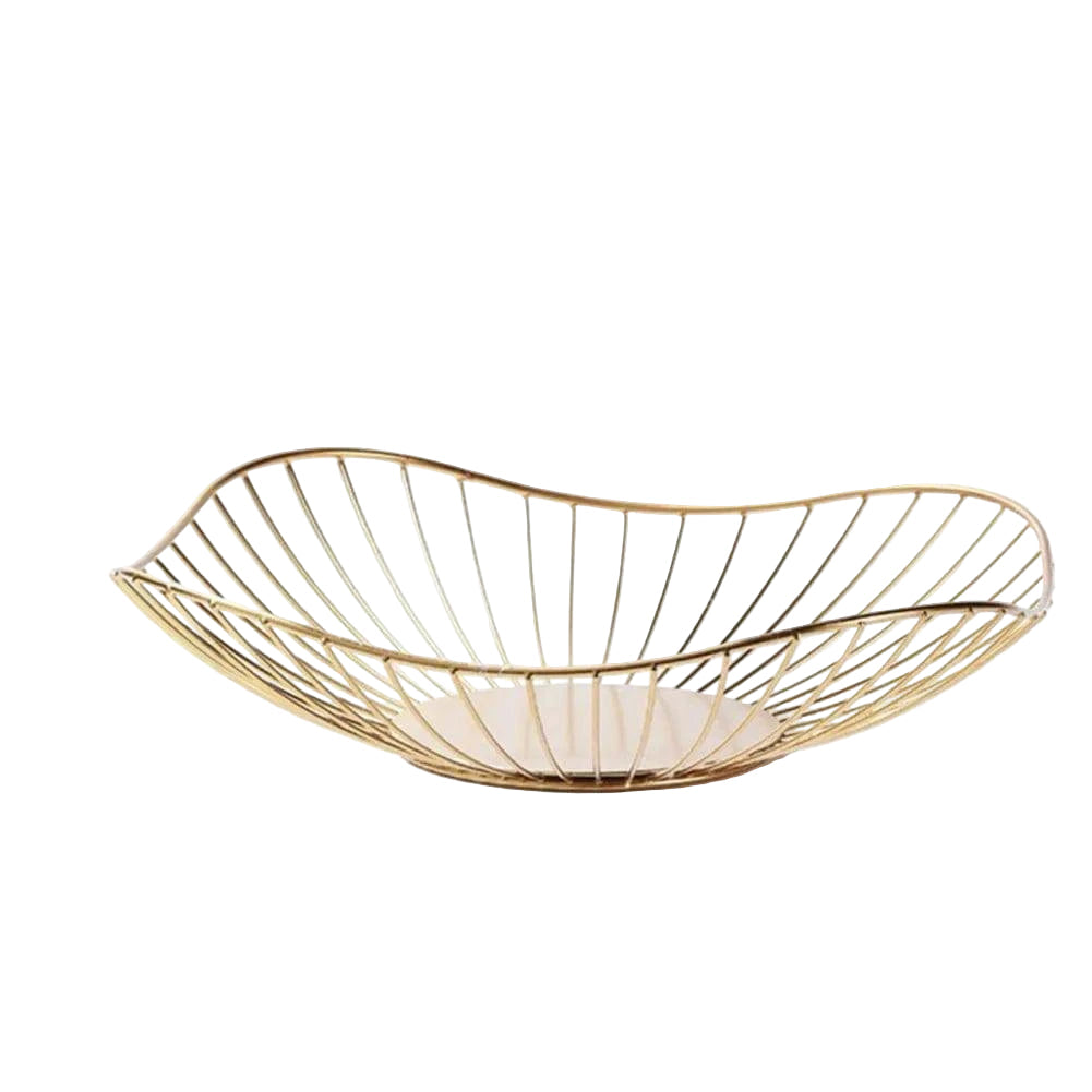 Stylish Metal Wire Fruit Basket: Choose from Four Unique Designs for Sophisticated Dining Table Decor in Black or Gold - Home Fads