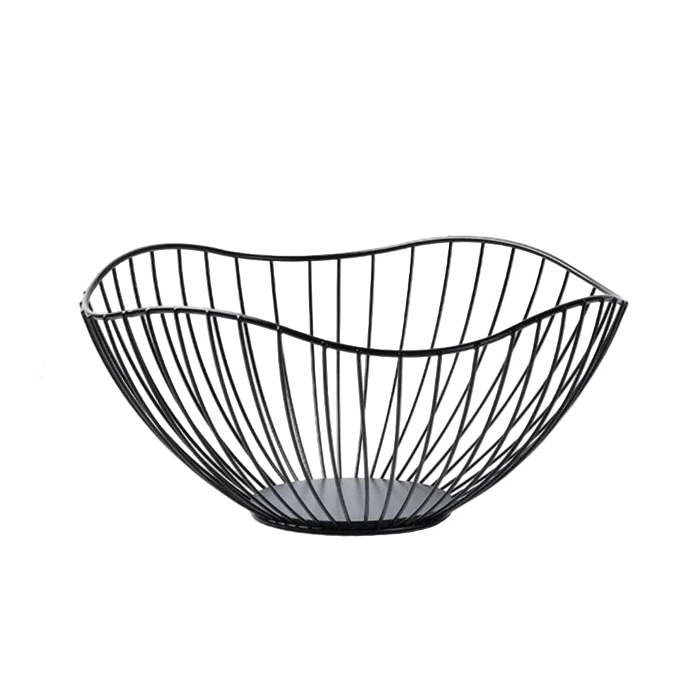 Stylish Metal Wire Fruit Basket: Choose from Four Unique Designs for Sophisticated Dining Table Decor in Black or Gold - Home Fads
