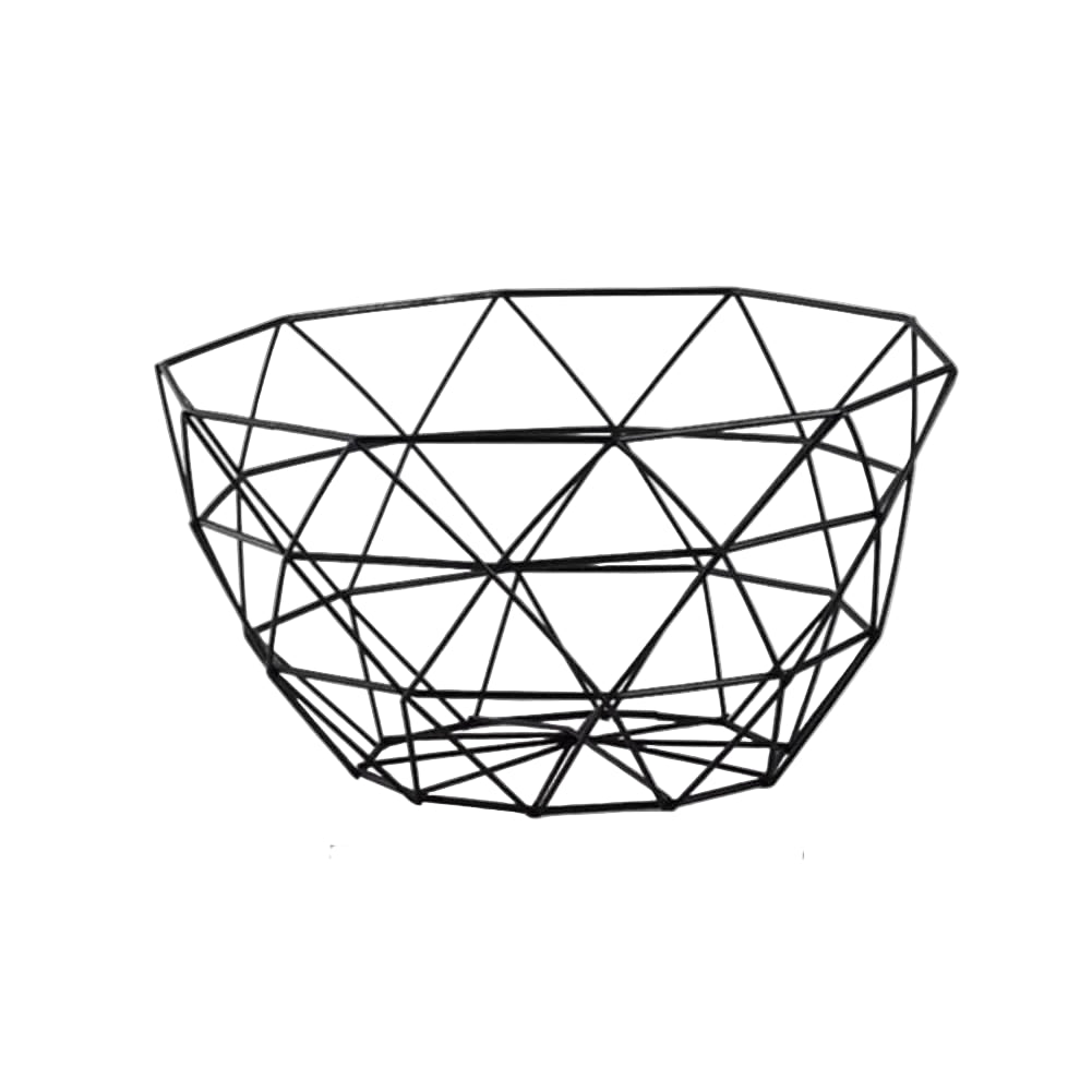 Stylish Metal Wire Fruit Basket: Choose from Four Unique Designs for Sophisticated Dining Table Decor in Black or Gold - Home Fads