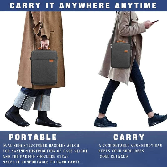 Premium Tablet Shoulder Bag for Various iPad and Tablet Models - Waterproof Case with Multiple Storage Compartments for Men and Women - Home Fads