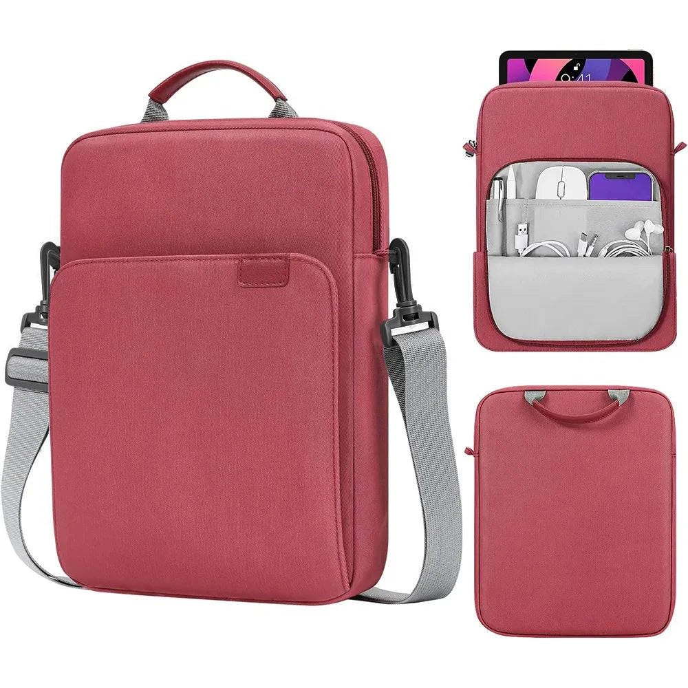 Premium Tablet Shoulder Bag for Various iPad and Tablet Models - Waterproof Case with Multiple Storage Compartments for Men and Women - Home Fads