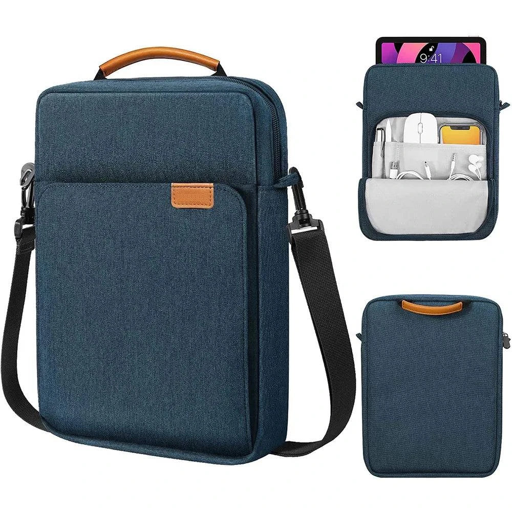 Premium Tablet Shoulder Bag for Various iPad and Tablet Models - Waterproof Case with Multiple Storage Compartments for Men and Women - Home Fads