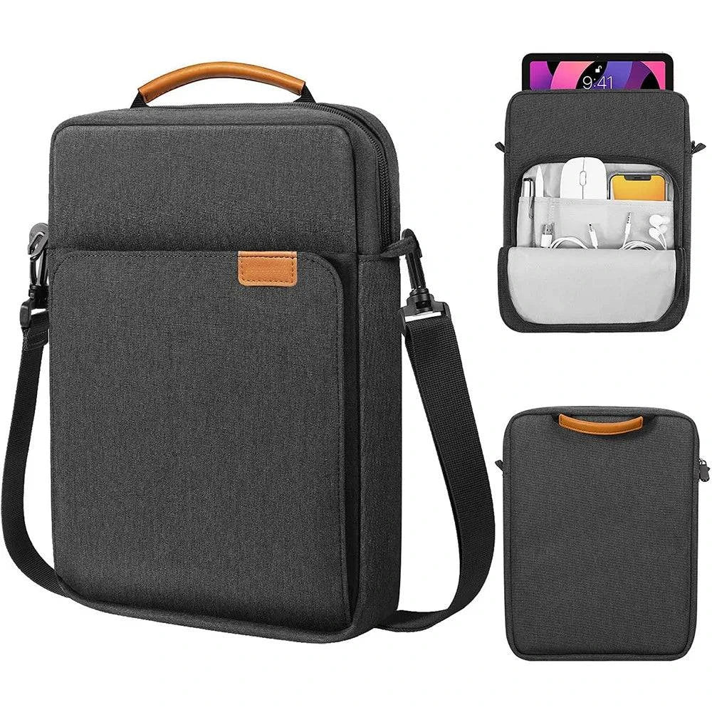 Premium Tablet Shoulder Bag for Various iPad and Tablet Models - Waterproof Case with Multiple Storage Compartments for Men and Women - Home Fads