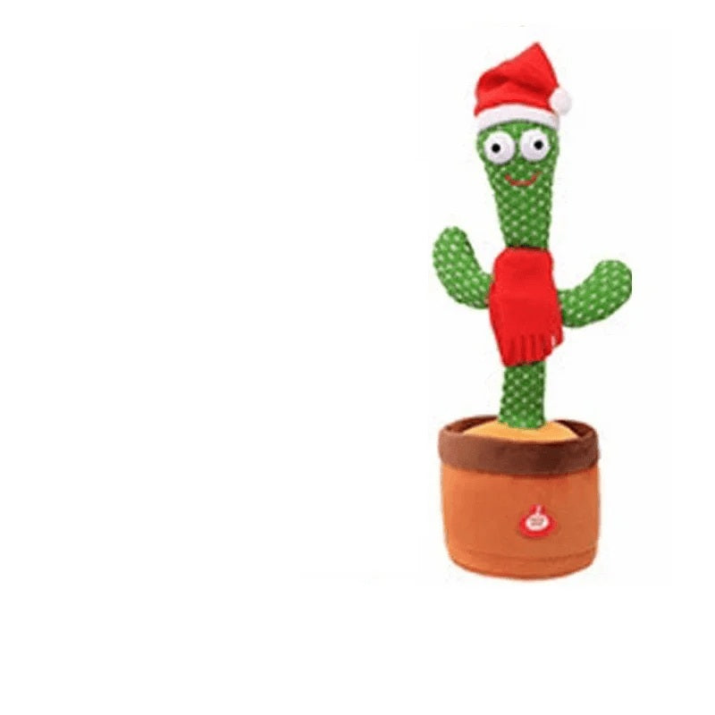 Talking & Voice-Repeat Dancing Cactus Plush Toy – Records, Sings, Dances, Lights Up & Plays 120 Songs – USB Rechargeable - Home Fads