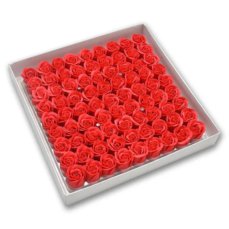 Timeless Elegance: 81-Piece Artificial Rose Flower Heads for Wedding, Engagement, and Anniversary Bouquets - Perfect Valentine's Day Gift - Home Fads