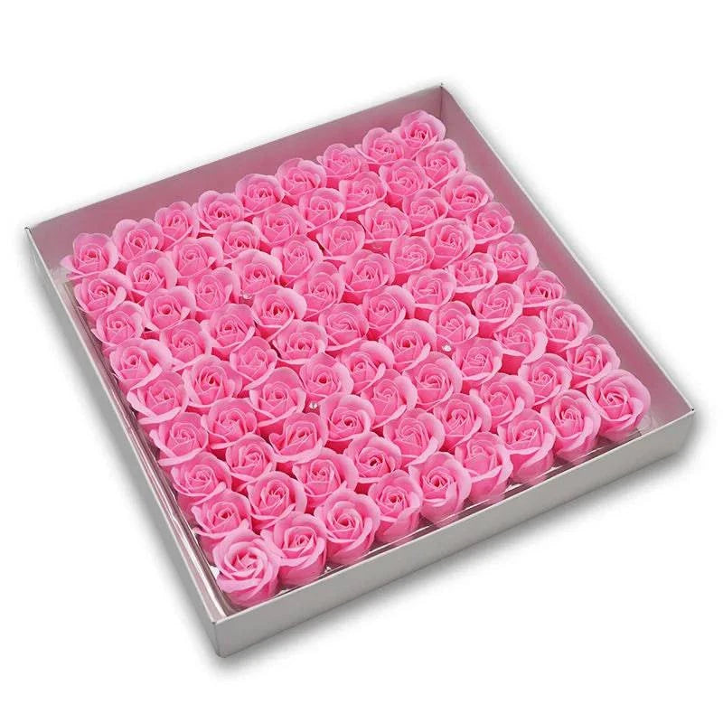 Timeless Elegance: 81-Piece Artificial Rose Flower Heads for Wedding, Engagement, and Anniversary Bouquets - Perfect Valentine's Day Gift - Home Fads