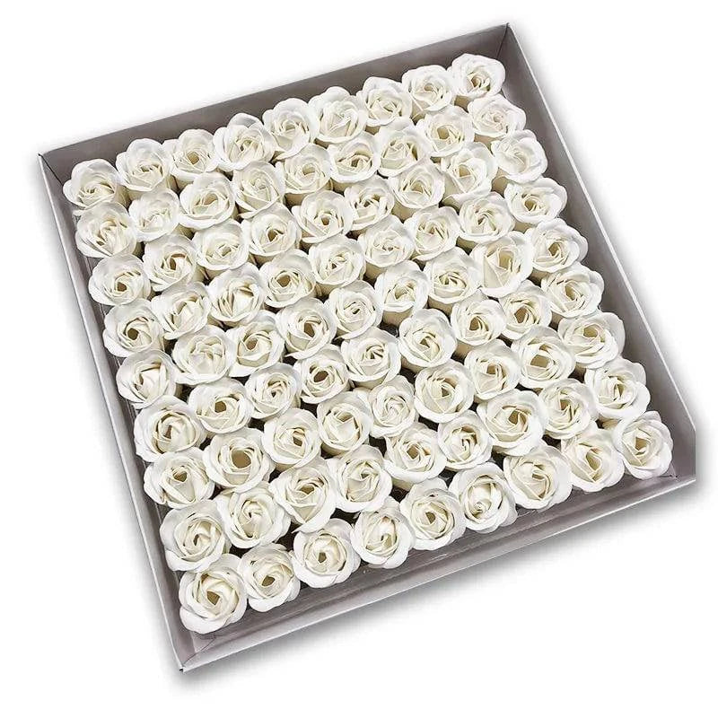 Timeless Elegance: 81-Piece Artificial Rose Flower Heads for Wedding, Engagement, and Anniversary Bouquets - Perfect Valentine's Day Gift - Home Fads