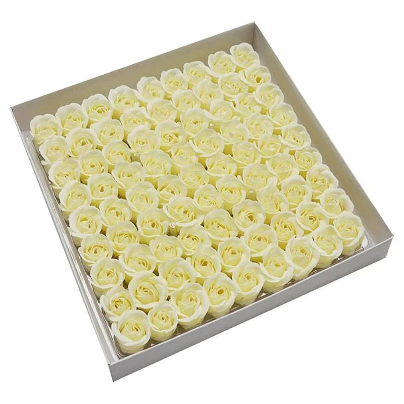 Timeless Elegance: 81-Piece Artificial Rose Flower Heads for Wedding, Engagement, and Anniversary Bouquets - Perfect Valentine's Day Gift - Home Fads