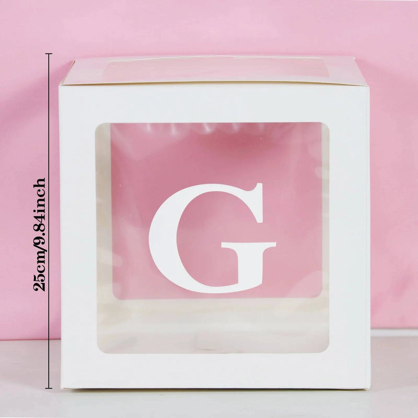 Transparent Letter Balloon Box - Perfect for Baby Showers, Birthdays, Gender Reveals, Weddings, Eid Celebrations, and 1st Birthday Parties - Home Fads