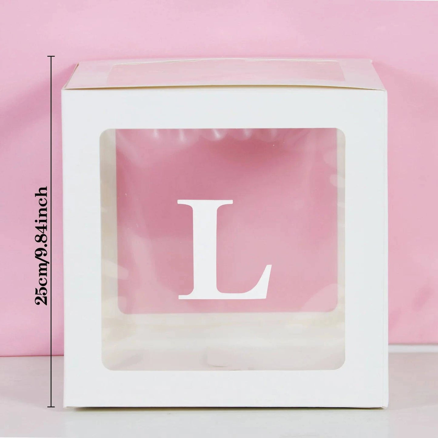 Transparent Letter Balloon Box - Perfect for Baby Showers, Birthdays, Gender Reveals, Weddings, Eid Celebrations, and 1st Birthday Parties - Home Fads