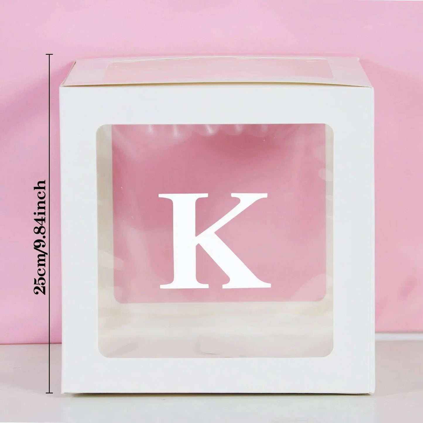 Transparent Letter Balloon Box - Perfect for Baby Showers, Birthdays, Gender Reveals, Weddings, Eid Celebrations, and 1st Birthday Parties - Home Fads