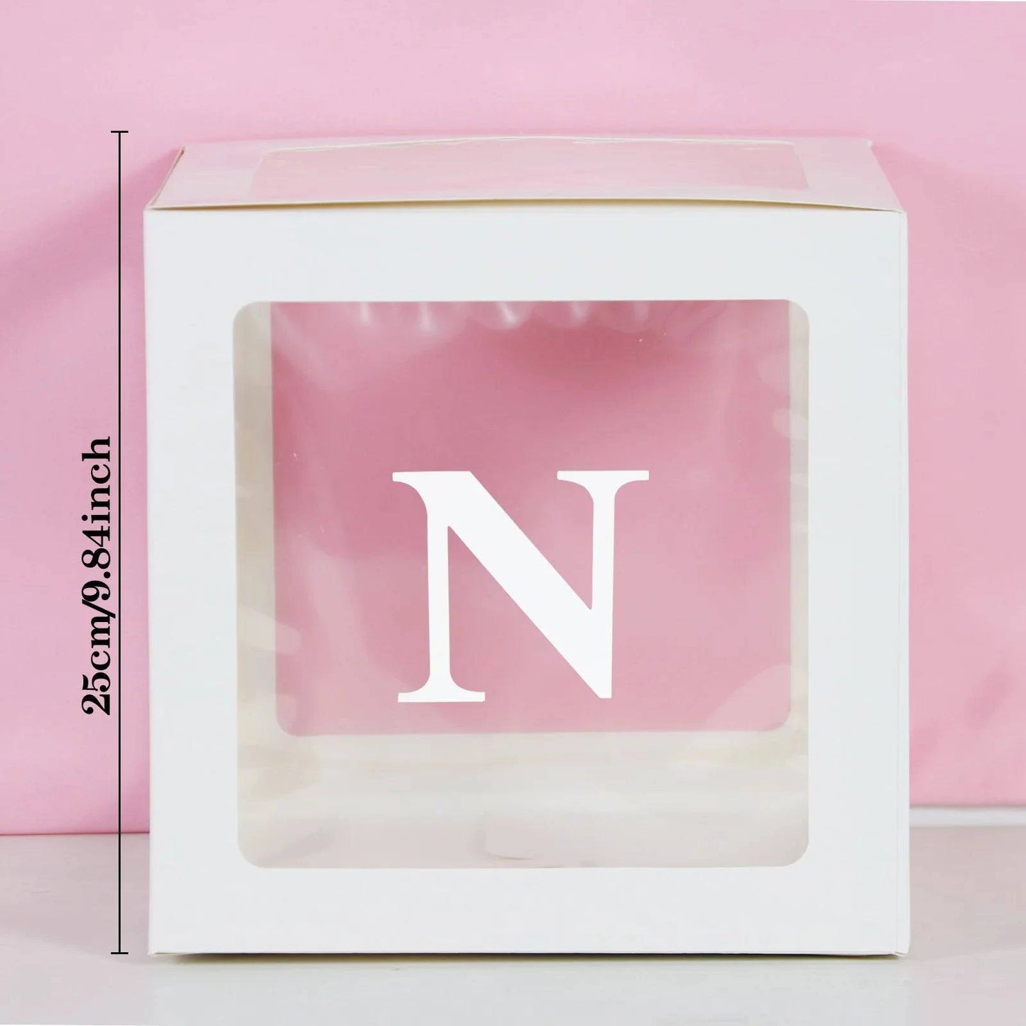 Transparent Letter Balloon Box - Perfect for Baby Showers, Birthdays, Gender Reveals, Weddings, Eid Celebrations, and 1st Birthday Parties - Home Fads
