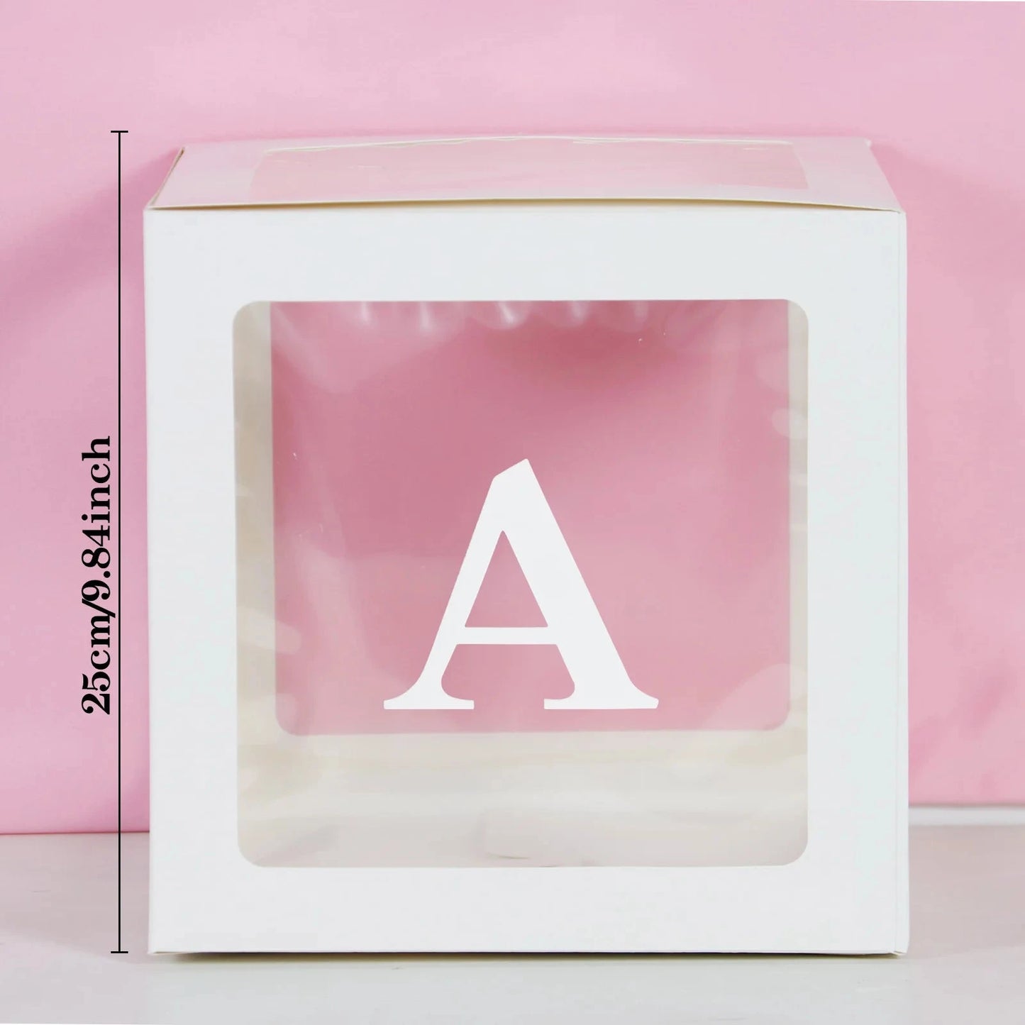 Transparent Letter Balloon Box - Perfect for Baby Showers, Birthdays, Gender Reveals, Weddings, Eid Celebrations, and 1st Birthday Parties - Home Fads