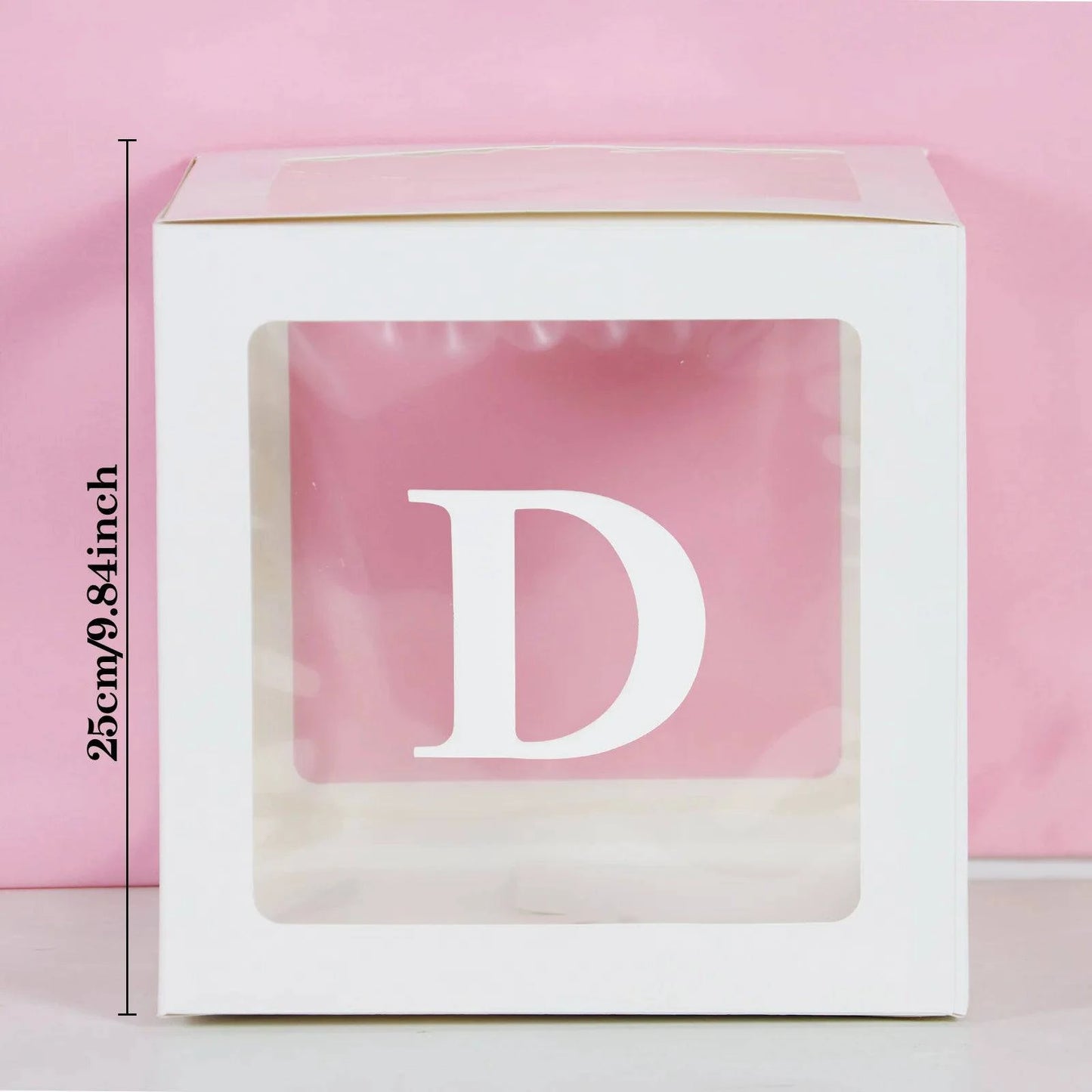 Transparent Letter Balloon Box - Perfect for Baby Showers, Birthdays, Gender Reveals, Weddings, Eid Celebrations, and 1st Birthday Parties - Home Fads