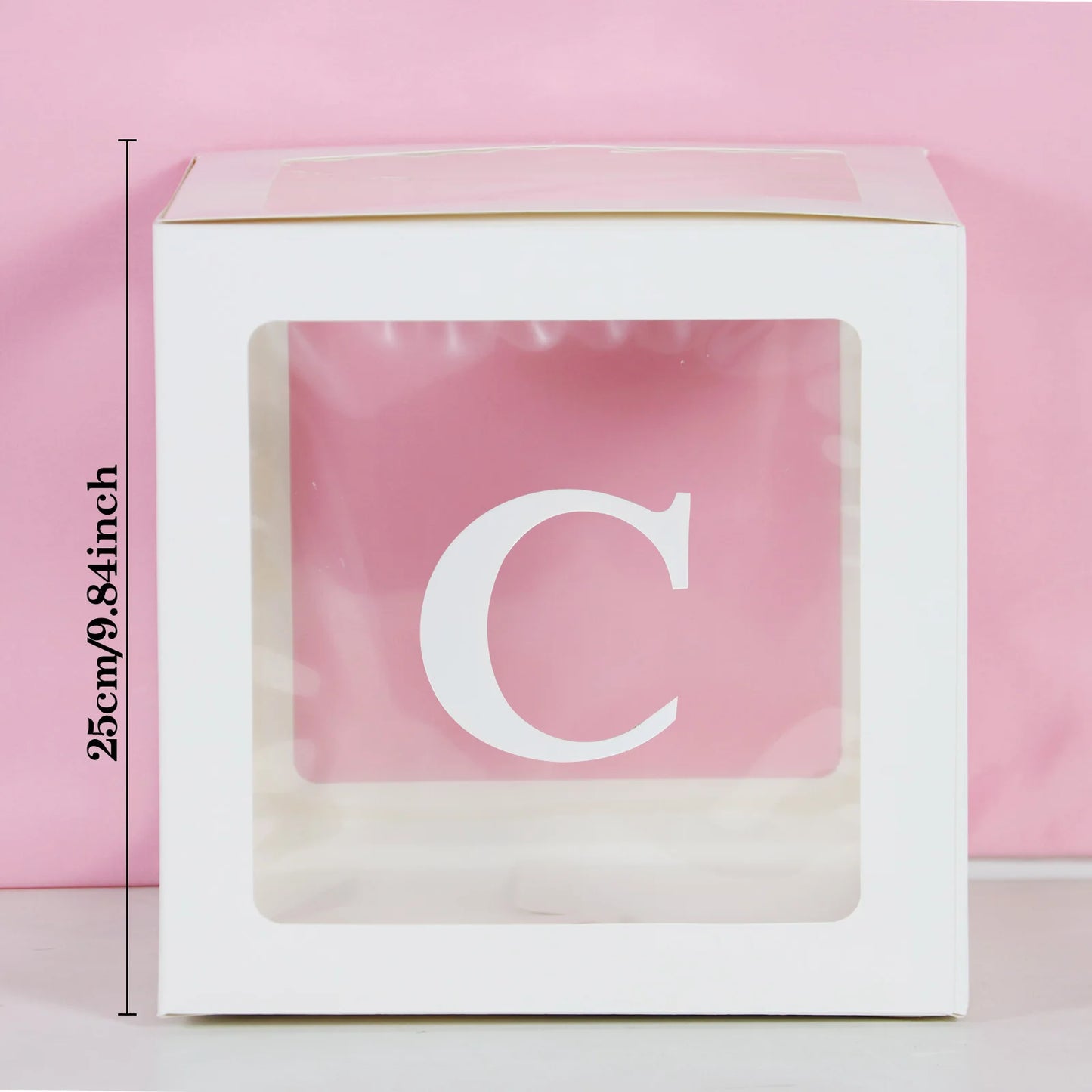 Transparent Letter Balloon Box - Perfect for Baby Showers, Birthdays, Gender Reveals, Weddings, Eid Celebrations, and 1st Birthday Parties - Home Fads