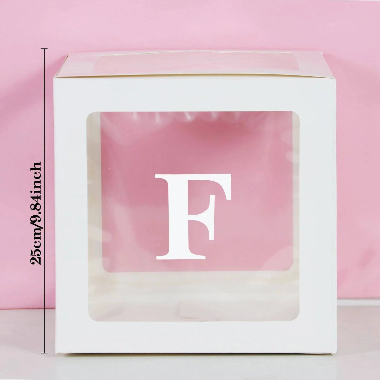 Transparent Letter Balloon Box - Perfect for Baby Showers, Birthdays, Gender Reveals, Weddings, Eid Celebrations, and 1st Birthday Parties - Home Fads