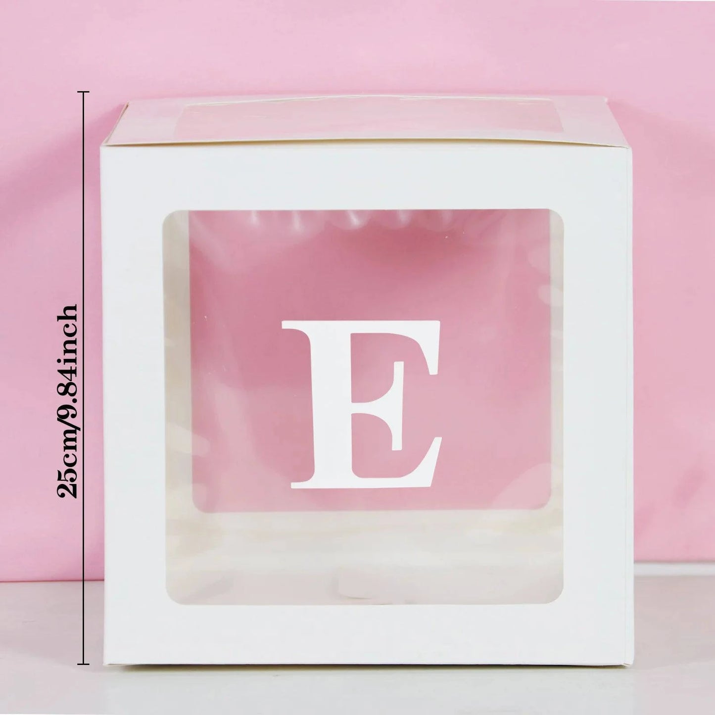 Transparent Letter Balloon Box - Perfect for Baby Showers, Birthdays, Gender Reveals, Weddings, Eid Celebrations, and 1st Birthday Parties - Home Fads