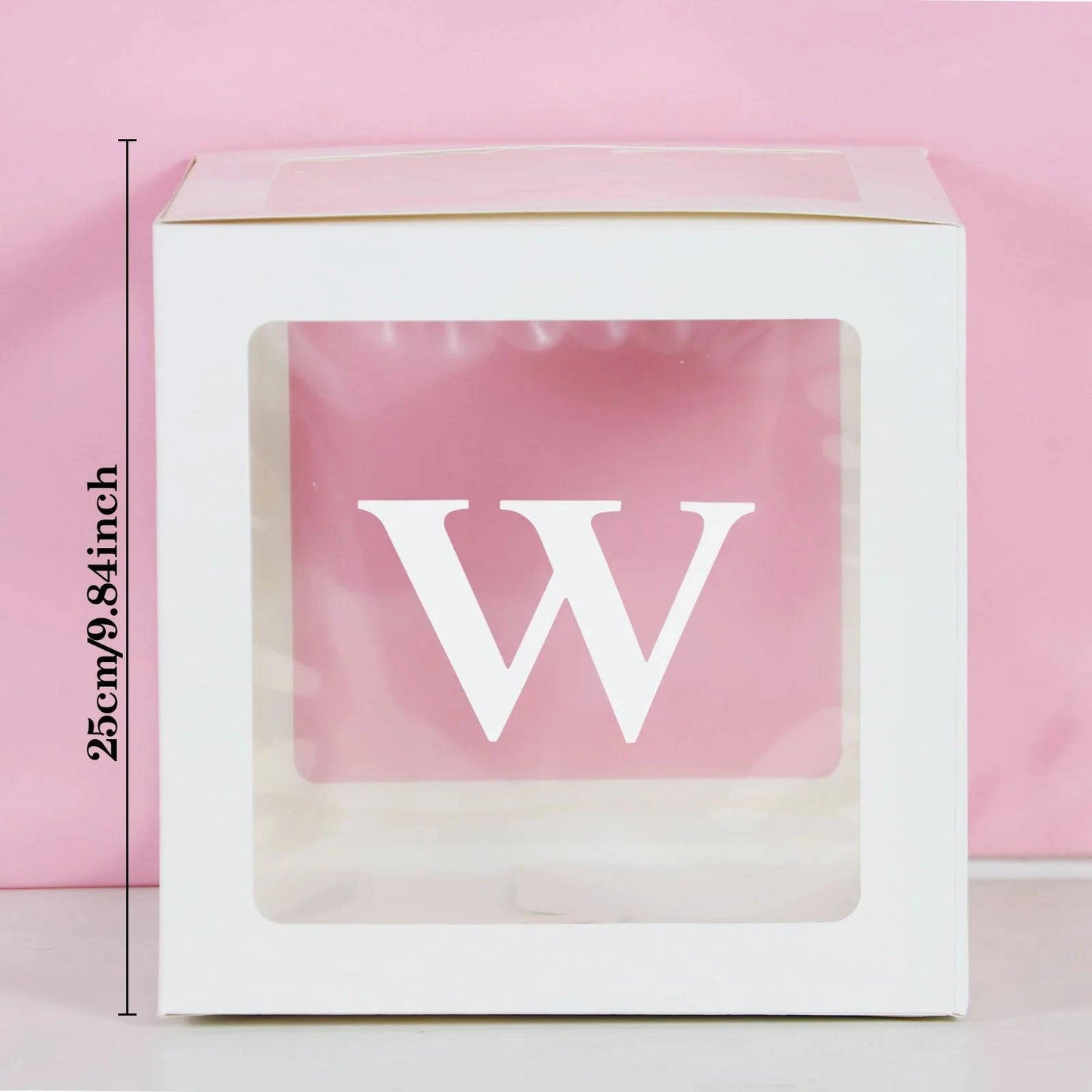 Transparent Letter Balloon Box - Perfect for Baby Showers, Birthdays, Gender Reveals, Weddings, Eid Celebrations, and 1st Birthday Parties - Home Fads