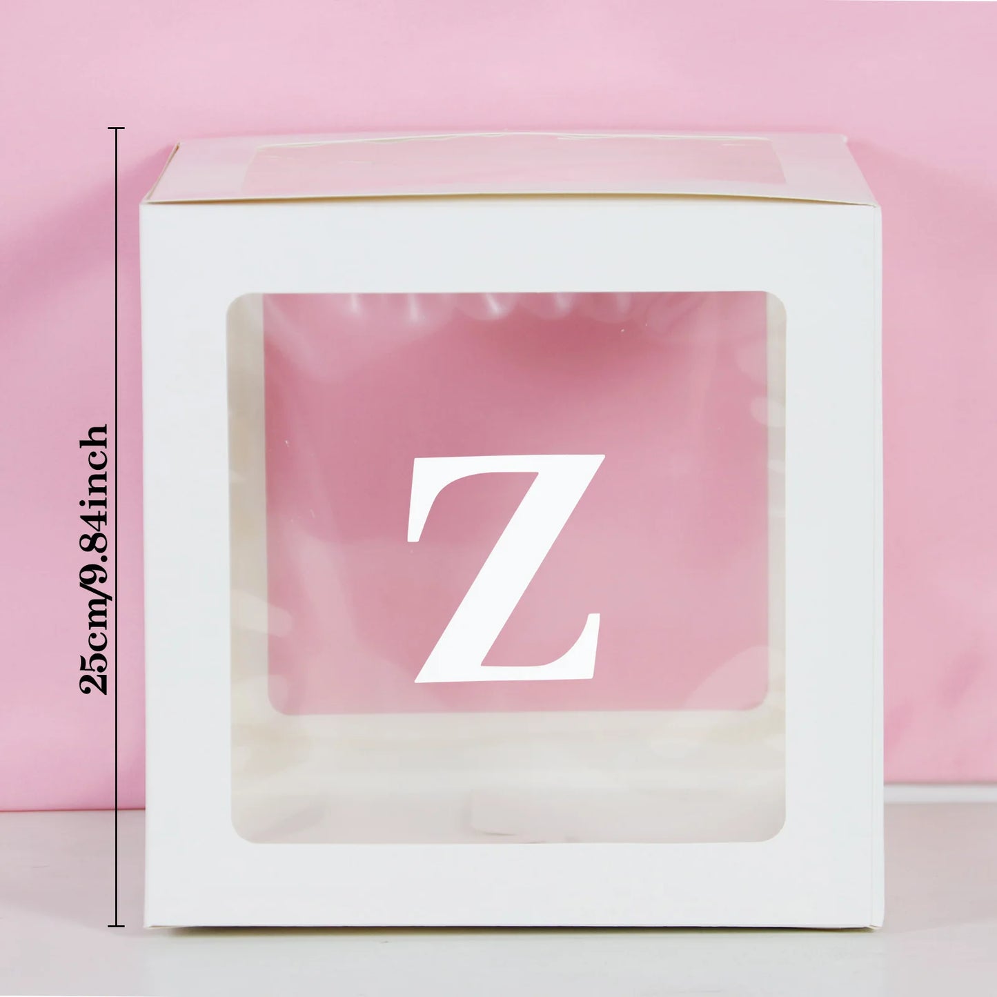 Transparent Letter Balloon Box - Perfect for Baby Showers, Birthdays, Gender Reveals, Weddings, Eid Celebrations, and 1st Birthday Parties - Home Fads
