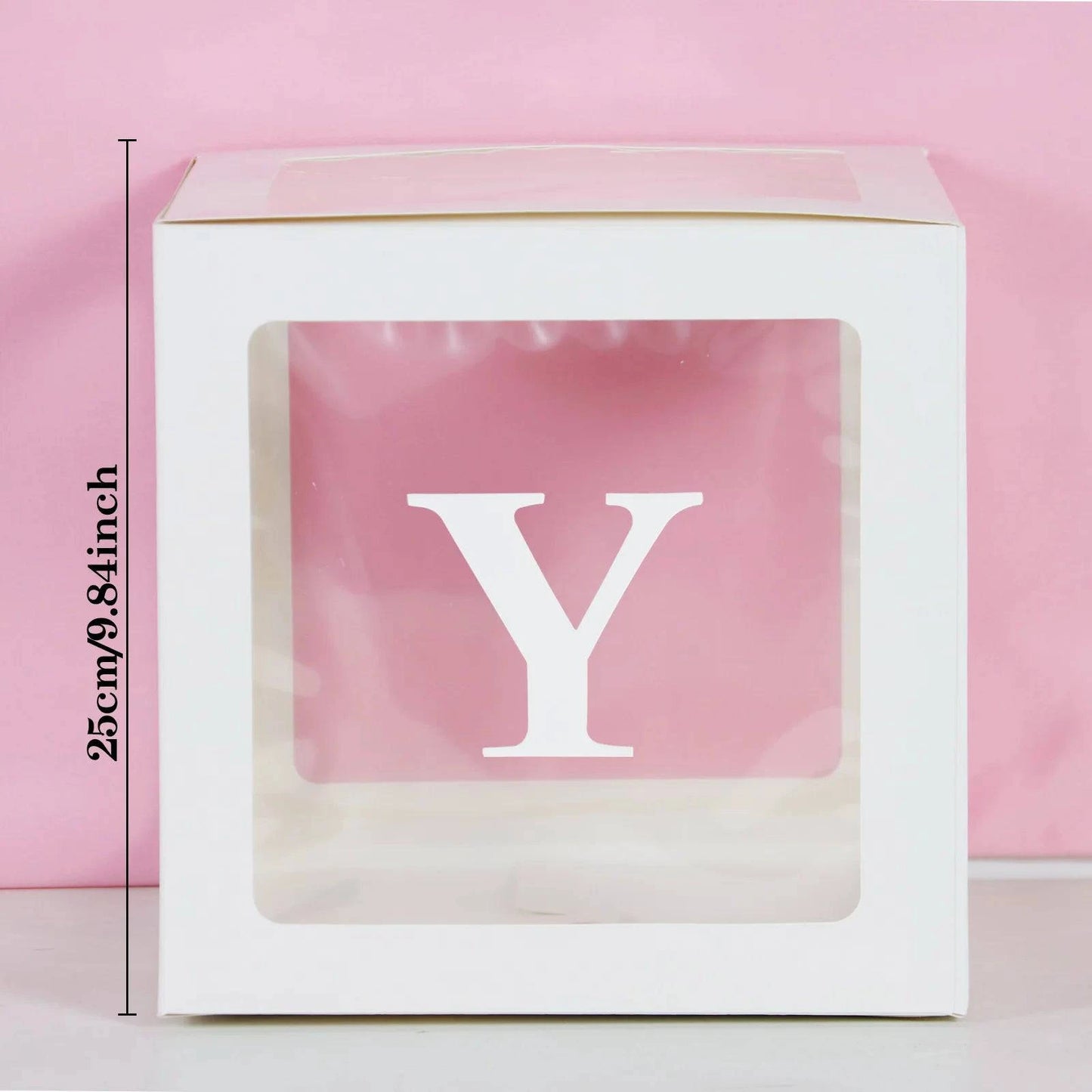 Transparent Letter Balloon Box - Perfect for Baby Showers, Birthdays, Gender Reveals, Weddings, Eid Celebrations, and 1st Birthday Parties - Home Fads