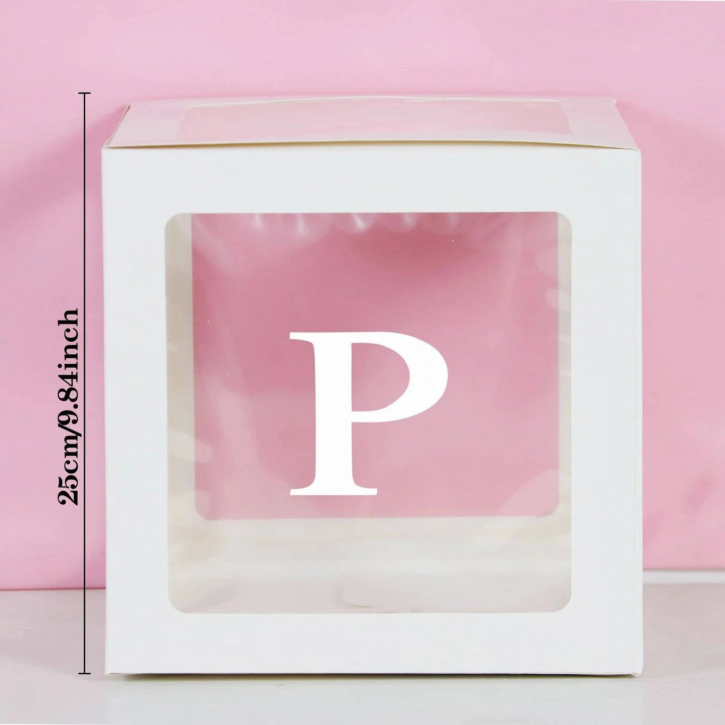 Transparent Letter Balloon Box - Perfect for Baby Showers, Birthdays, Gender Reveals, Weddings, Eid Celebrations, and 1st Birthday Parties - Home Fads