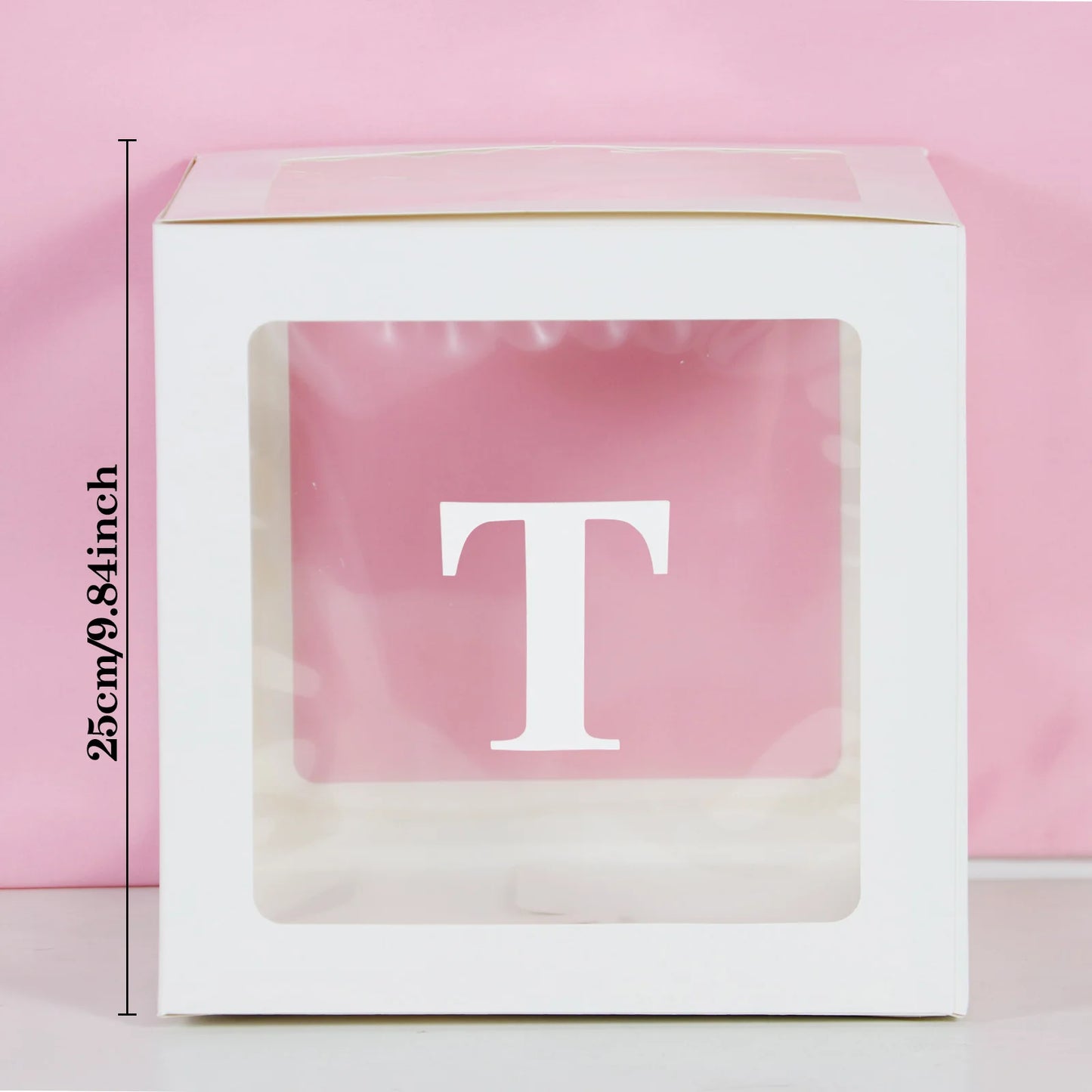 Transparent Letter Balloon Box - Perfect for Baby Showers, Birthdays, Gender Reveals, Weddings, Eid Celebrations, and 1st Birthday Parties - Home Fads