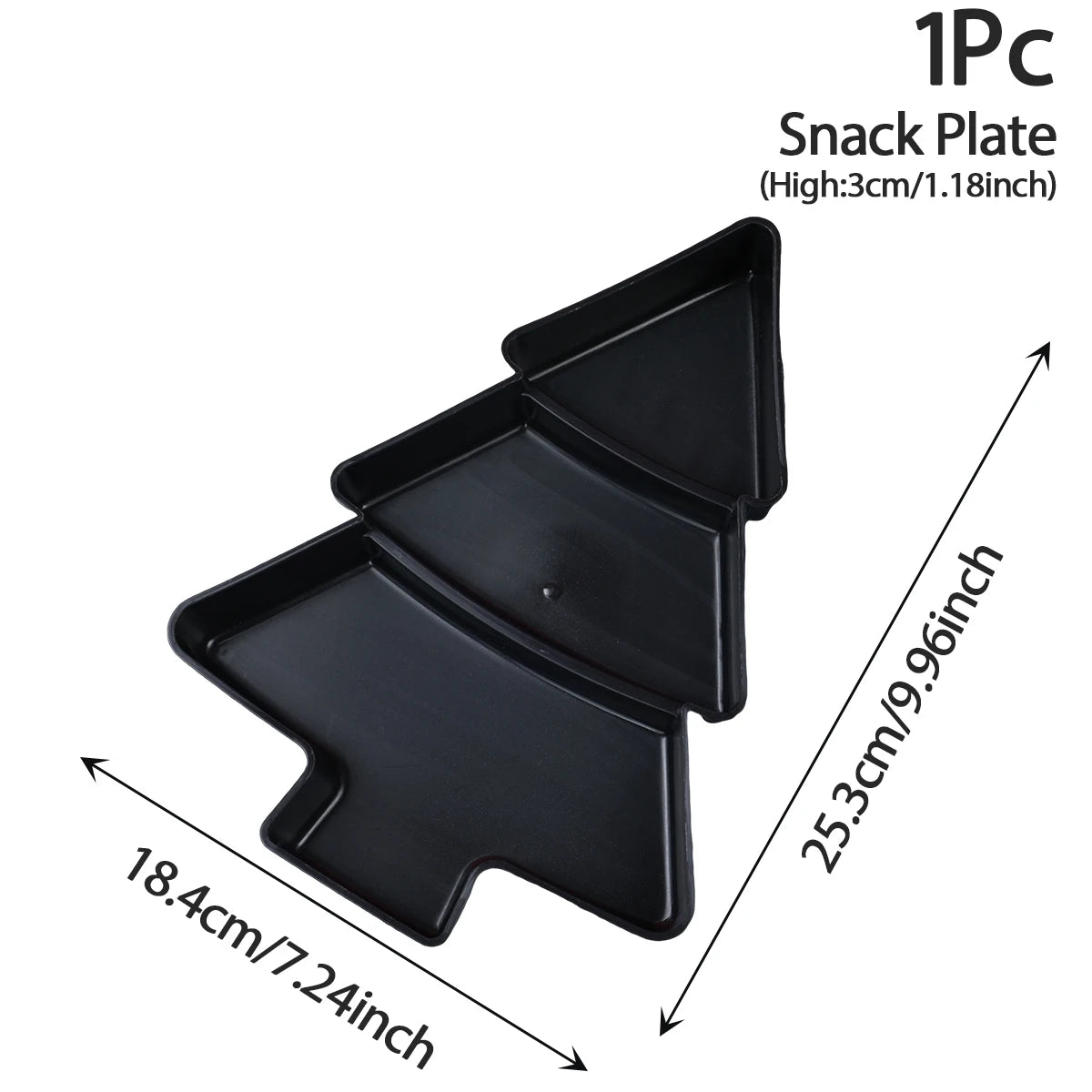 Tree-Shaped Fruit and Snacks Plate – Decorative Serving Dish for Festive Gatherings - Home Fads