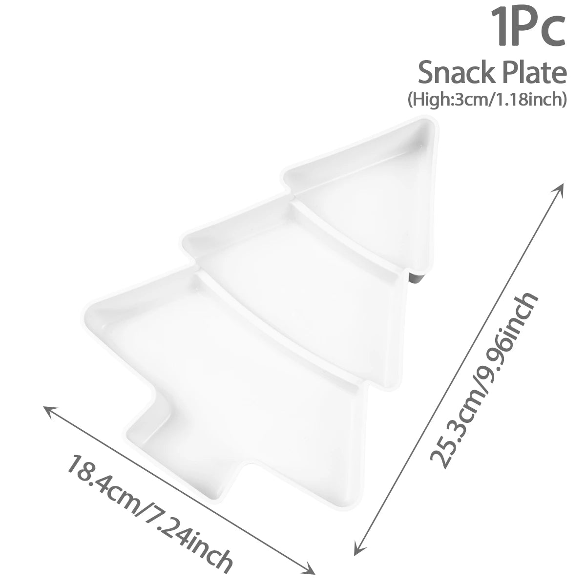 Tree-Shaped Fruit and Snacks Plate – Decorative Serving Dish for Festive Gatherings - Home Fads