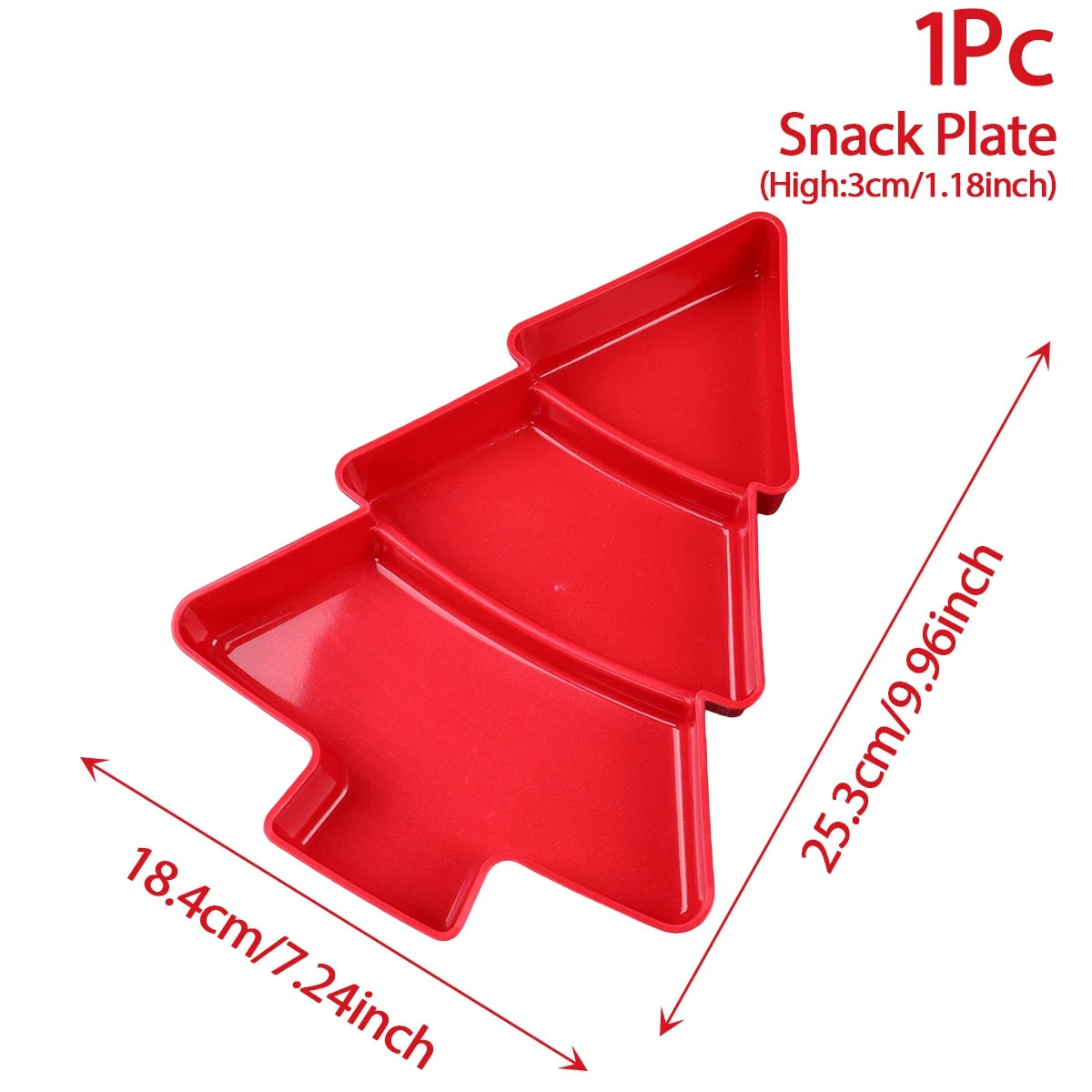 Tree-Shaped Fruit and Snacks Plate – Decorative Serving Dish for Festive Gatherings - Home Fads