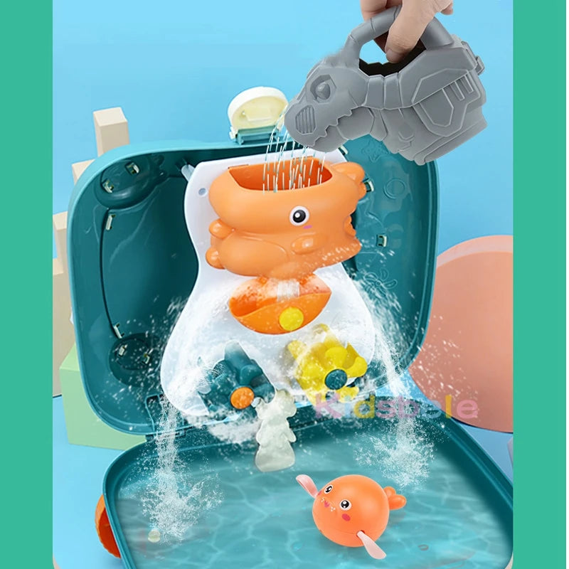 Trolley Beach Toy Set for Kids – Sand and Water Play Kit with Buckets, Molds, Tools & Storage Case - Home Fads