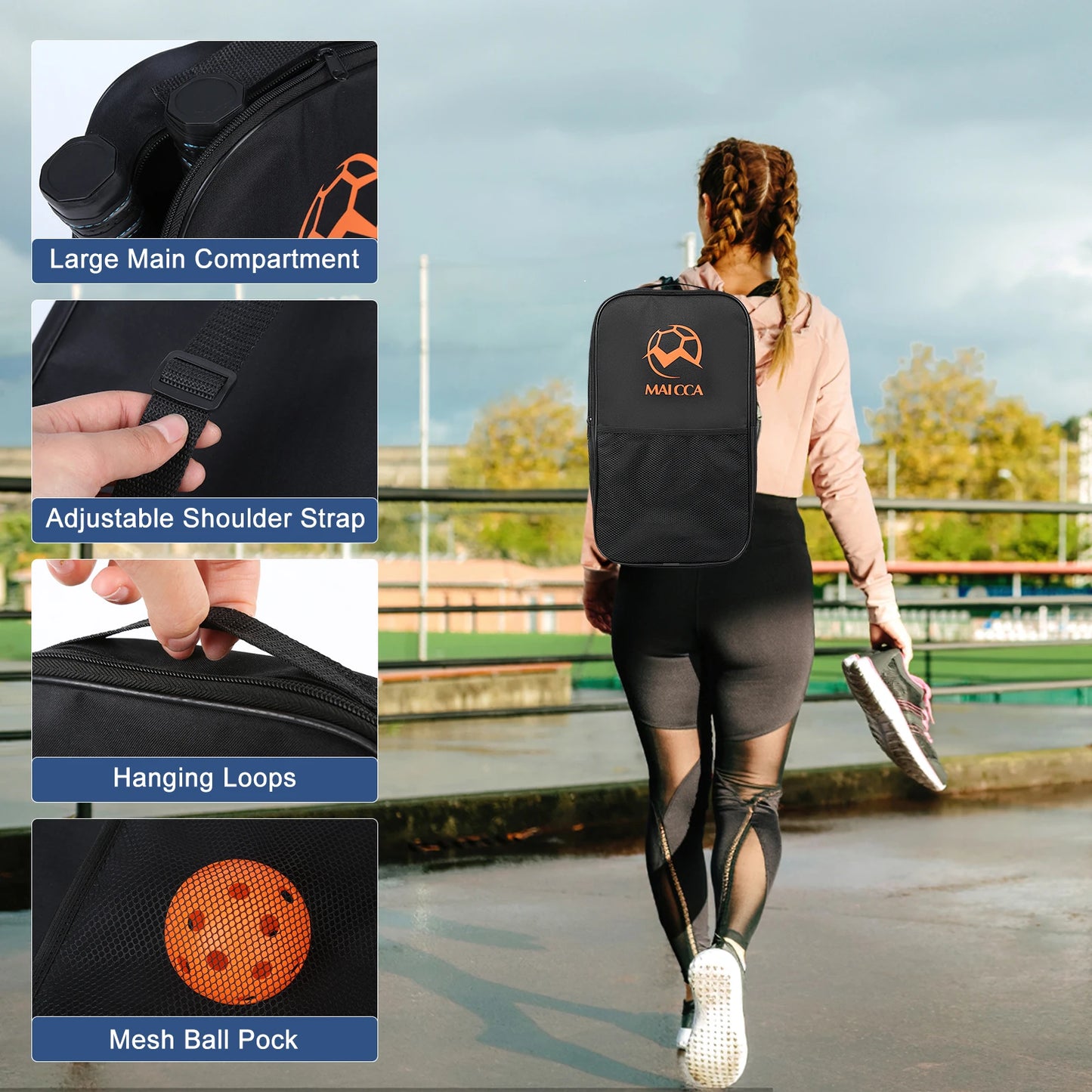 USAPA Approved Pickleball Paddles Set with Honeycomb Core - Includes 4 Balls, Portable Racquet Cover, and Carrying Bag - Indoor/Outdoor Gift Kit - Home Fads