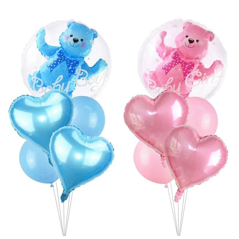 Versatile Baby Shower and Gender Reveal Party Decor Sets - Multiple Varieties Including Balloons, Banners, Photo Props, and More - Home Fads