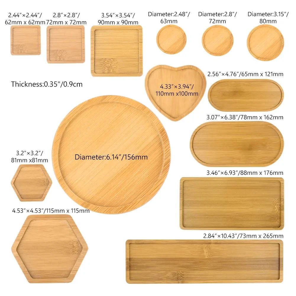 Versatile Bamboo Tray Holder - Bathroom Vanity Organizer for Soap Dispensers, Candles, Flower Pots, and Jewelry Storage Solution - Home Fads