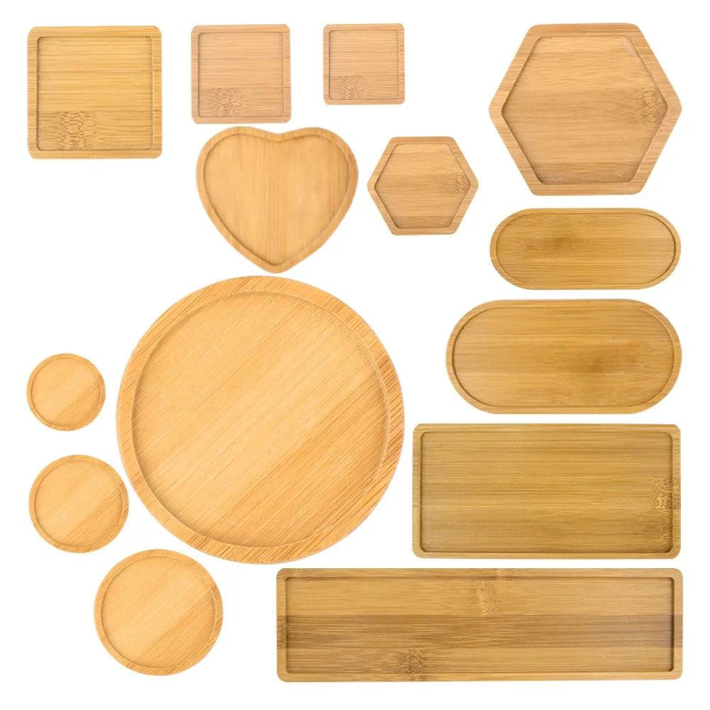 Versatile Bamboo Tray Holder - Bathroom Vanity Organizer for Soap Dispensers, Candles, Flower Pots, and Jewelry Storage Solution - Home Fads