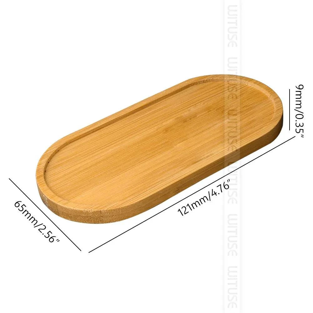 Versatile Bamboo Tray Holder - Bathroom Vanity Organizer for Soap Dispensers, Candles, Flower Pots, and Jewelry Storage Solution - Home Fads