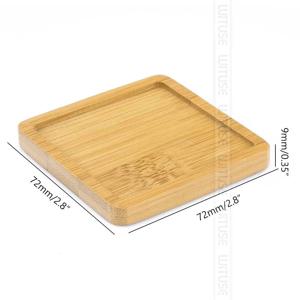 Versatile Bamboo Tray Holder - Bathroom Vanity Organizer for Soap Dispensers, Candles, Flower Pots, and Jewelry Storage Solution - Home Fads