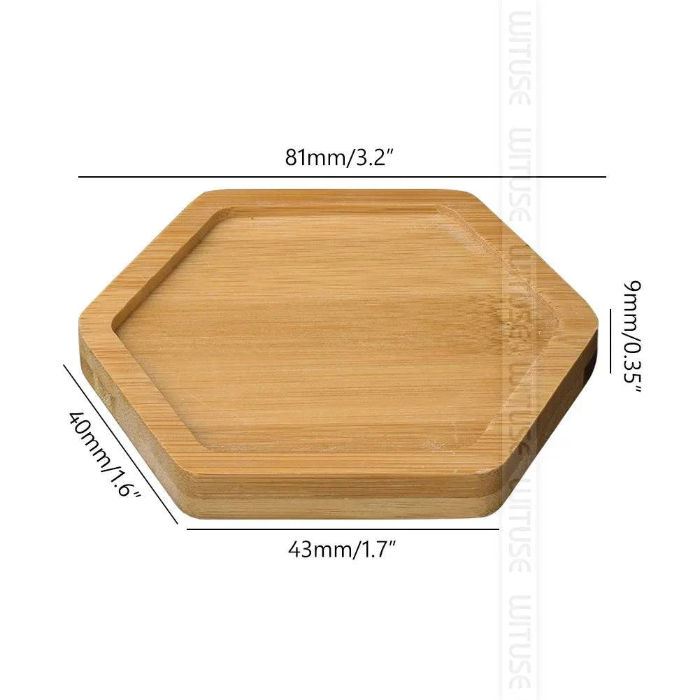 Versatile Bamboo Tray Holder - Bathroom Vanity Organizer for Soap Dispensers, Candles, Flower Pots, and Jewelry Storage Solution - Home Fads
