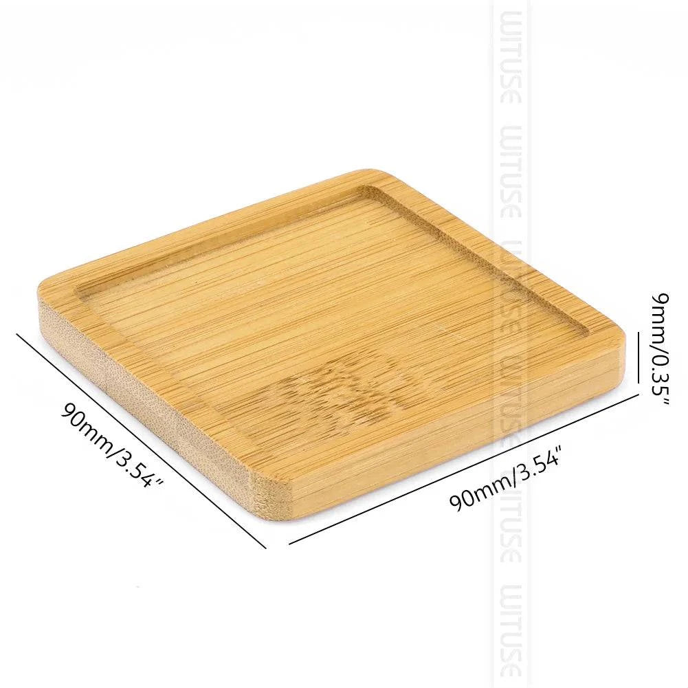 Versatile Bamboo Tray Holder - Bathroom Vanity Organizer for Soap Dispensers, Candles, Flower Pots, and Jewelry Storage Solution - Home Fads