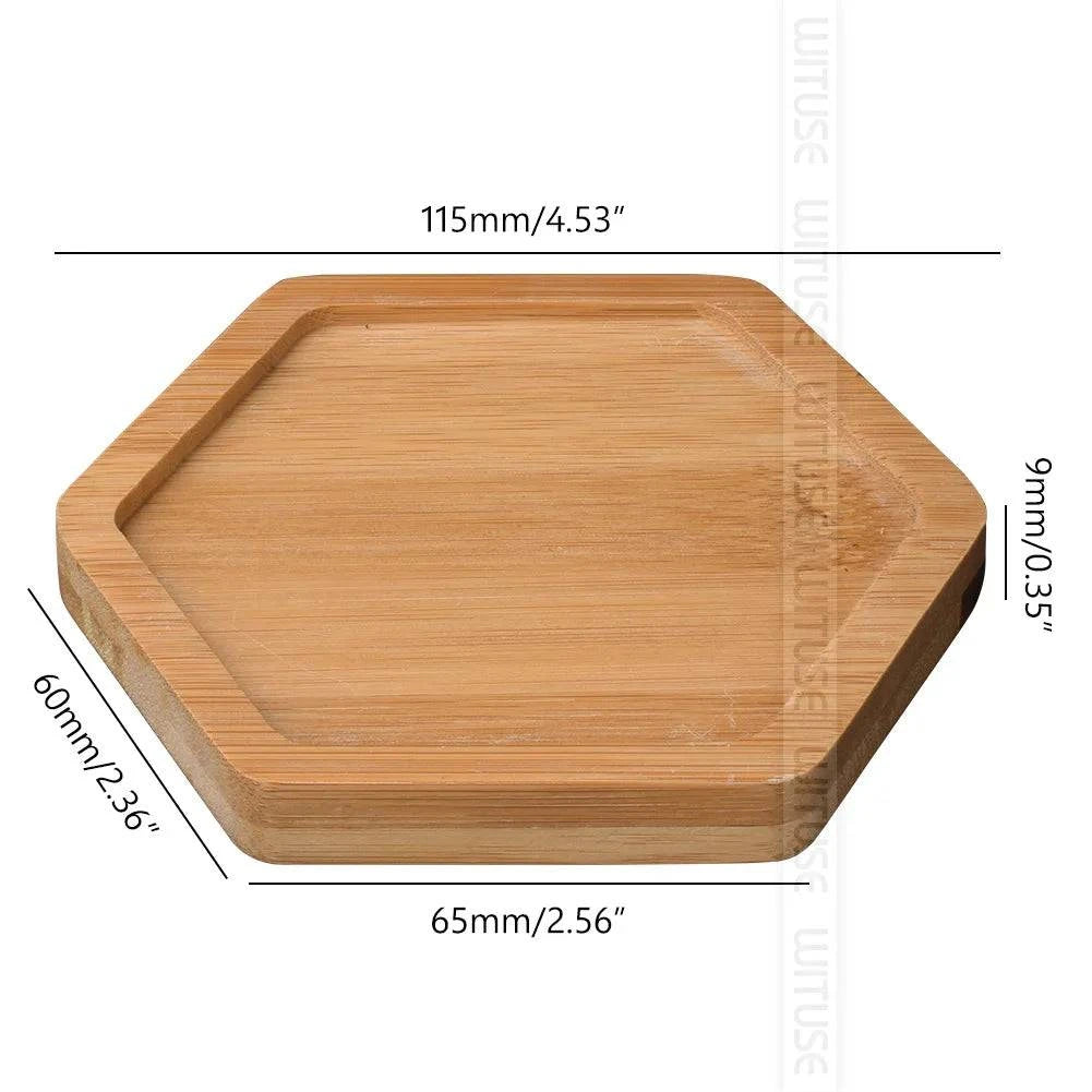 Versatile Bamboo Tray Holder - Bathroom Vanity Organizer for Soap Dispensers, Candles, Flower Pots, and Jewelry Storage Solution - Home Fads