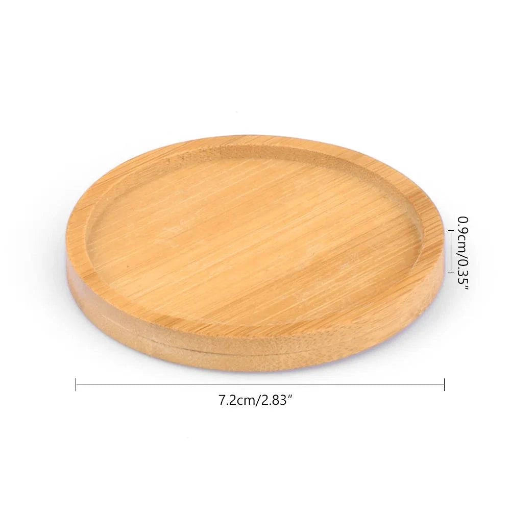Versatile Bamboo Tray Holder - Bathroom Vanity Organizer for Soap Dispensers, Candles, Flower Pots, and Jewelry Storage Solution - Home Fads