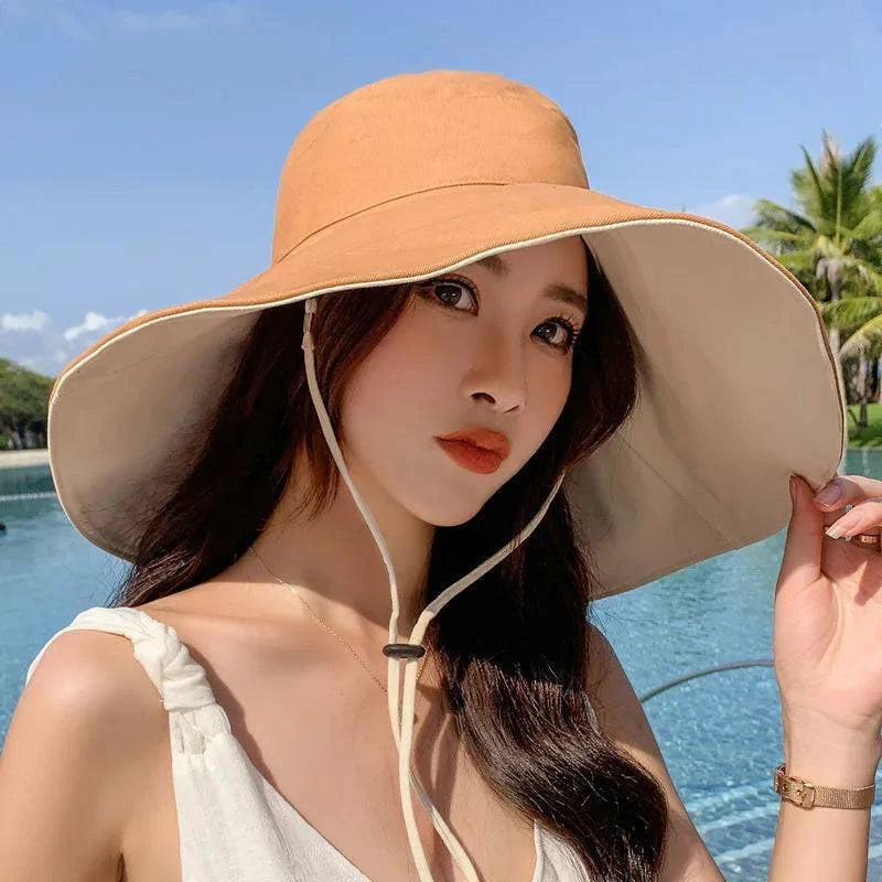 Versatile Double-Sided Wide Brim Sun Hat for Summer Adventures: Beach, Hiking, and Outdoor Pursuits - Home Fads