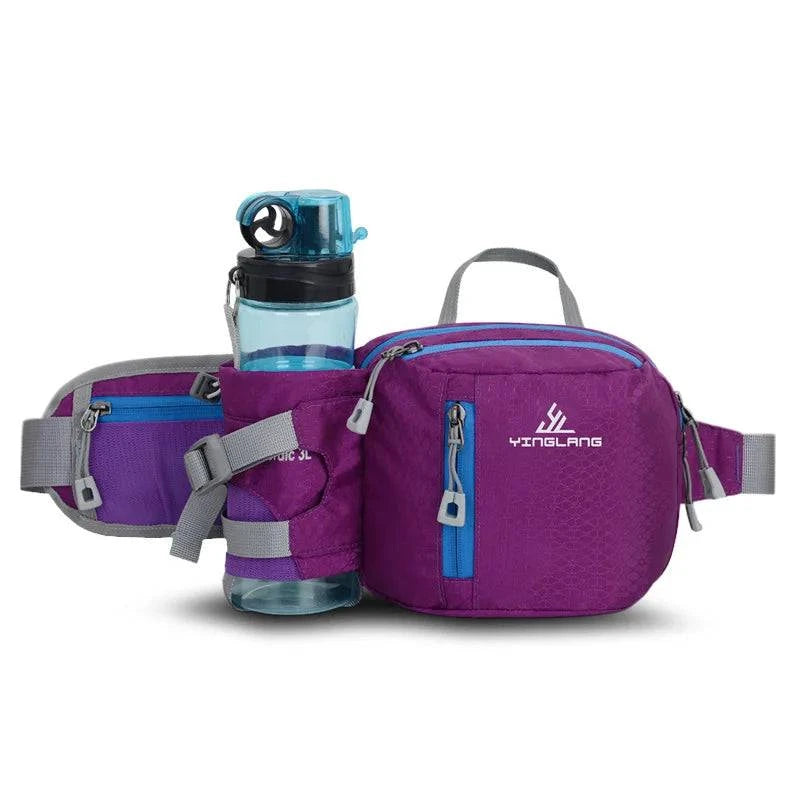 Versatile Waist Bag: Unisex Design with Convenient Water Bottle Holder and Phone Pocket - Secure Fit for Cycling, Jogging, or Running - Home Fads