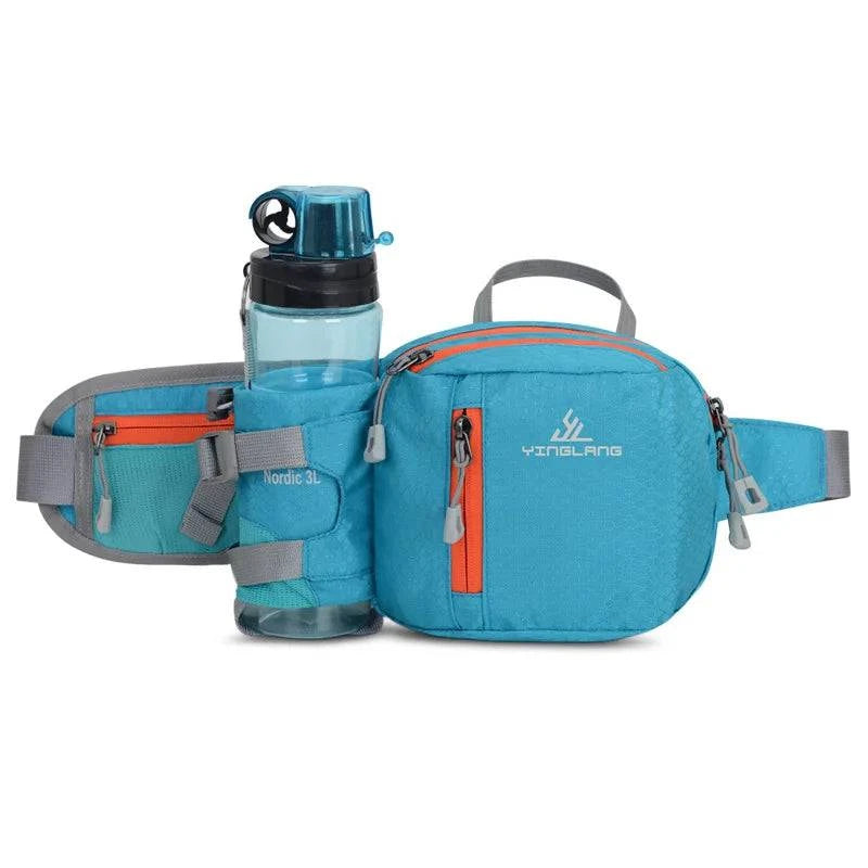 Versatile Waist Bag: Unisex Design with Convenient Water Bottle Holder and Phone Pocket - Secure Fit for Cycling, Jogging, or Running - Home Fads