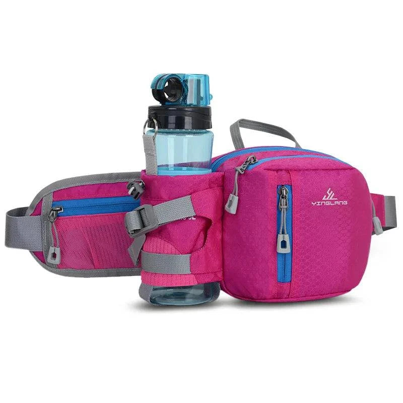 Versatile Waist Bag: Unisex Design with Convenient Water Bottle Holder and Phone Pocket - Secure Fit for Cycling, Jogging, or Running - Home Fads