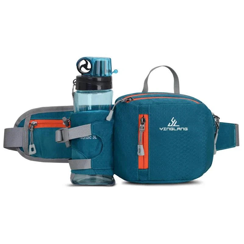 Versatile Waist Bag: Unisex Design with Convenient Water Bottle Holder and Phone Pocket - Secure Fit for Cycling, Jogging, or Running - Home Fads